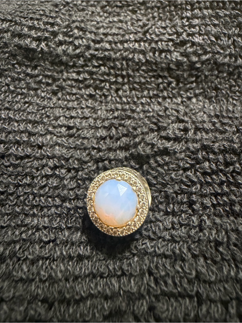 Pandora Charm S925 Ale Opalescent Stone Circle